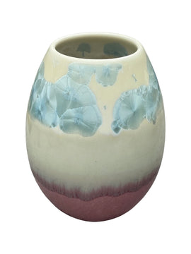 Crystal Vase - Small Lyseblå/Rosa