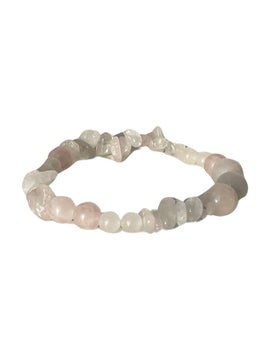 Bubble Bracelet Crystal - Lyserød/hvid