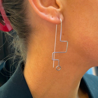 Line no1 - Sterling sølv Øreringe - Anne Manna