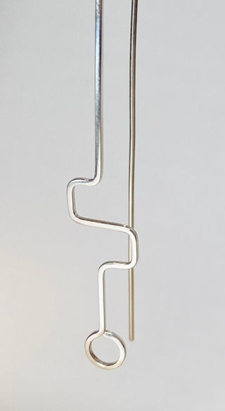 Line no2 - Sterling Sølv Øreringe - Anne Manna