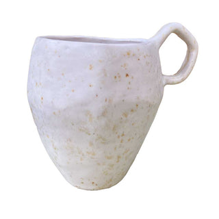 Høj diamant kop m. hank - lyse farver