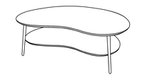 XL Lav Hylde