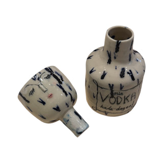 Flaske med låg/kop - Vodka