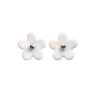 Everyday Porcelain Daisy Stud Earrings