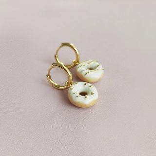 Mini Porcelain Doughnut Earrings