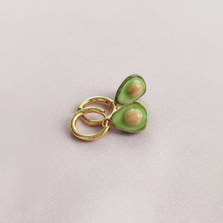 Mini Porcelain Avocado Earrings