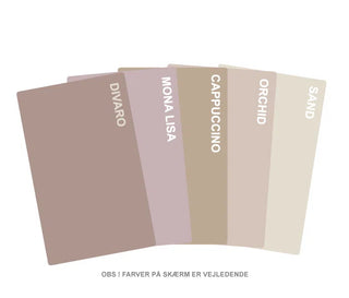 Farveprøver Rosa nuancer
