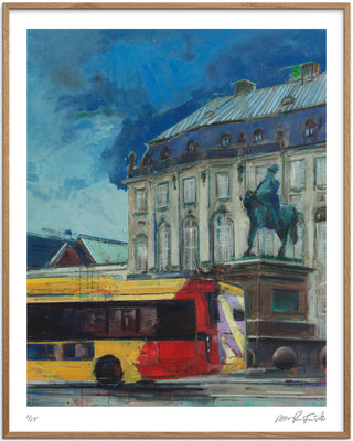 “Kongen, bussen og borgen” Giclée - Kunsttryk Limited