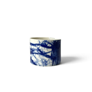 Helene Søs Schjødts - Lille vase med blåt naturmotiv