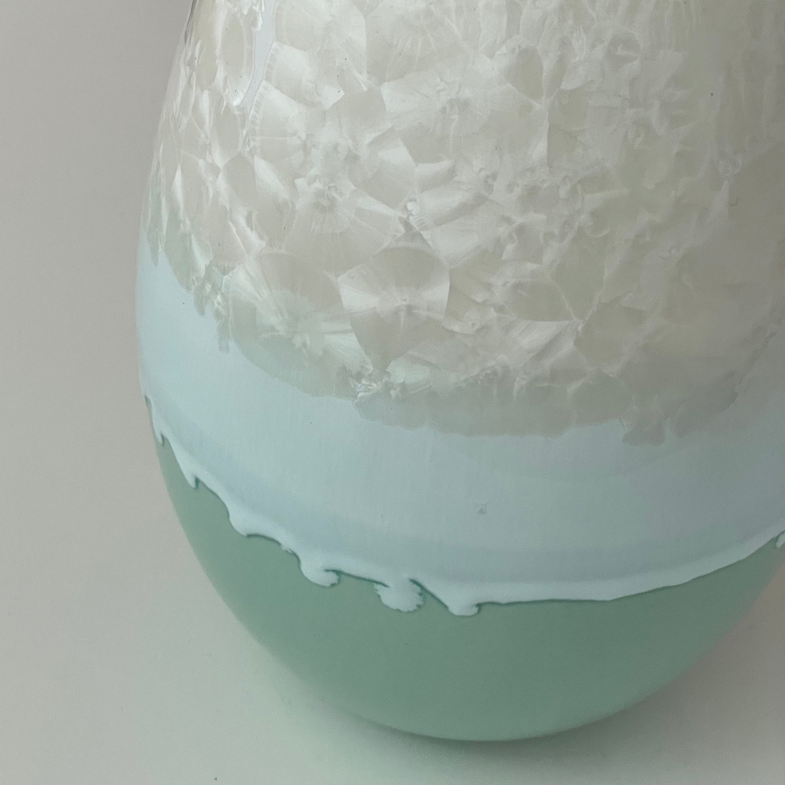 Crystal Vase - Medium Mint/Hvid