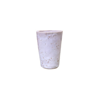 Drikke glas uden hank i farven beige set forfra 
