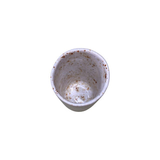 Drikke glas uden hank i farven beige set ovenfra 