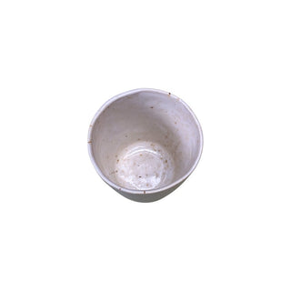 Louisiana Glas uden hank uden riller i farven beige set ovenfra 