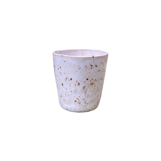 Louisiana Glas uden hank uden riller i farven beige set forfra 