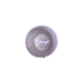 Louisiana Glas uden hank uden riller i farven beige set ovenfra 