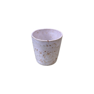 Louisiana Glas uden hank uden riller i farven beige set forfra 