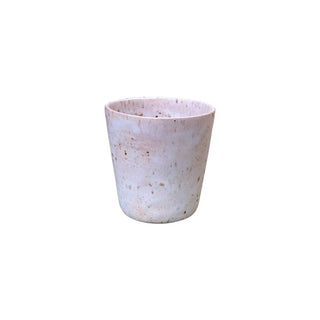 Louisiana Glas uden hank uden riller i farven beige set forfra 