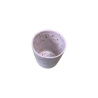 Louisiana Glas uden hank uden riller i farven beige set ovenfra 