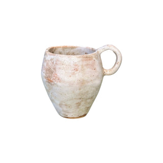 Stor diamantkop i farven beige med chamotte set forfra