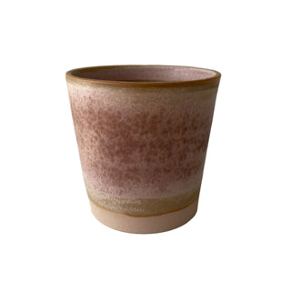 Lena Pedersen kaffekop i beige/rosa glasur 