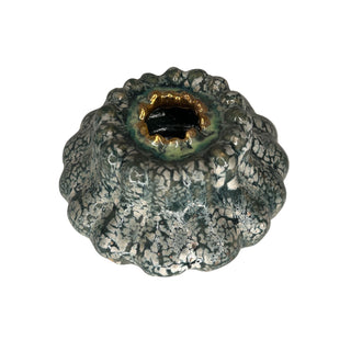 Lone Borgen lysestage/vase i grøn farve 