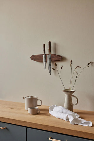 Knivmagnet, 40 CM - valnøddetræ