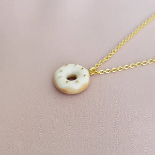 Mini Porcelain Doughnut Necklace (Dotted)