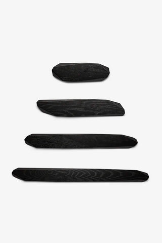 Noyer knivmagneter i sort 25 cm, 40 cm, 60 cm, 80 cm