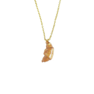 Mini Porcelain Croissant Necklace