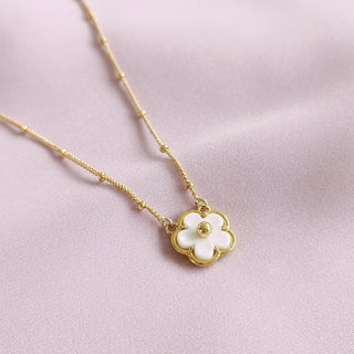 Poporcelain - Mini Porcelain Daisy Necklace