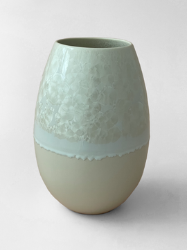 Crystal Vase - Large Beige