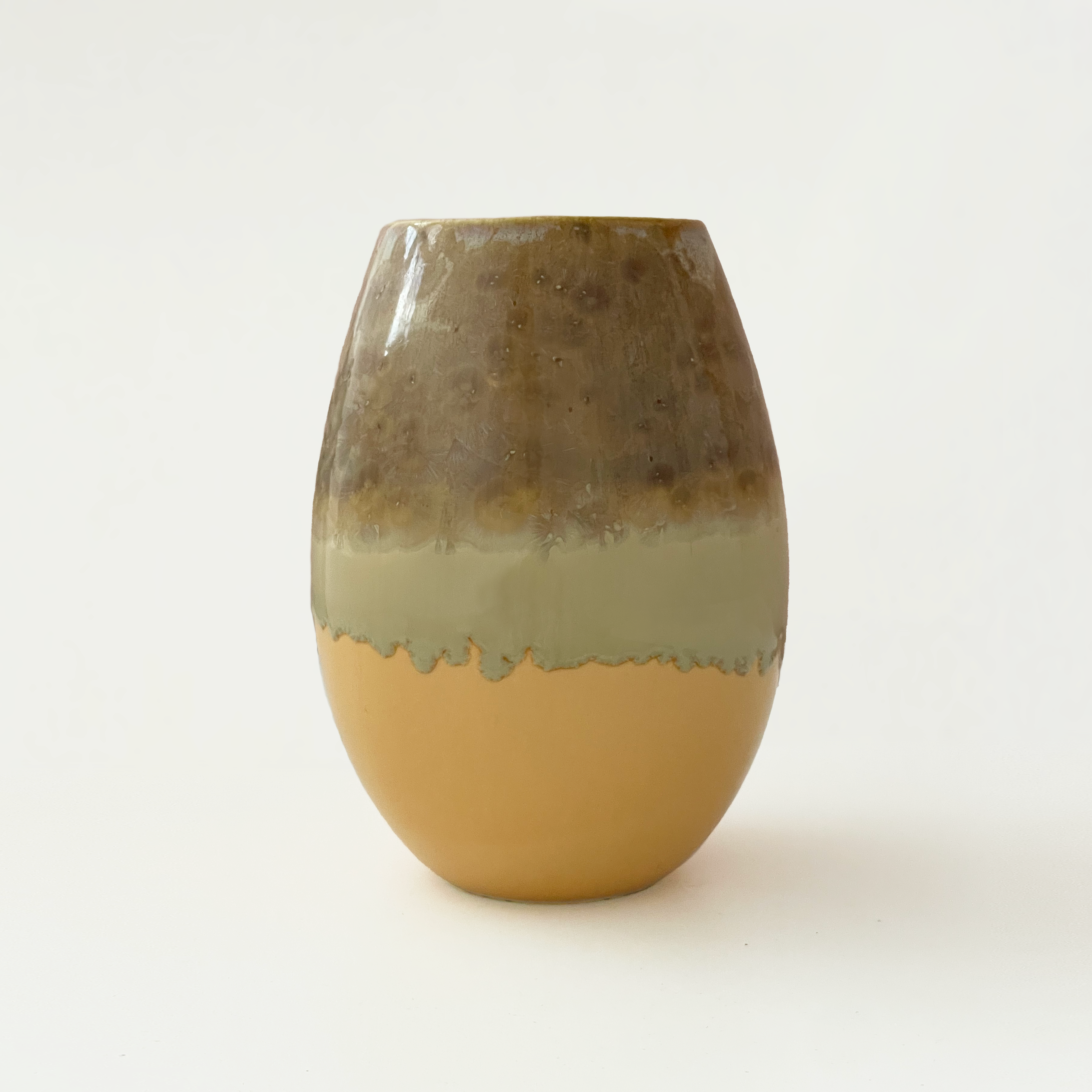 Crystal Vase - Medium Brun/Orange