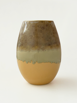 Crystal Vase - Medium Brun/Orange