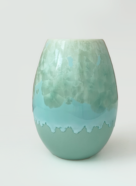 Crystal Vase - Medium Mint