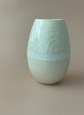 Crystal Vase - Large Beige