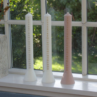 Kalenderlys i ROSE i 36 cm 