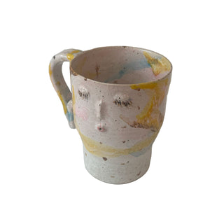 Mona Vander "Sleeping" kop med lukkede øjne i lyse farver 