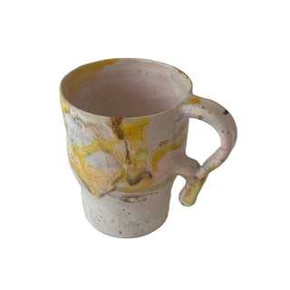 Mona Vander "Sleeping" kop med lukkede øjne i lyse farver 