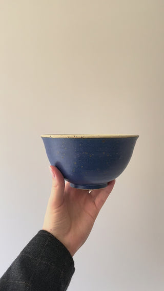 Anna Bystrup morgenmadsskål i blå farve 