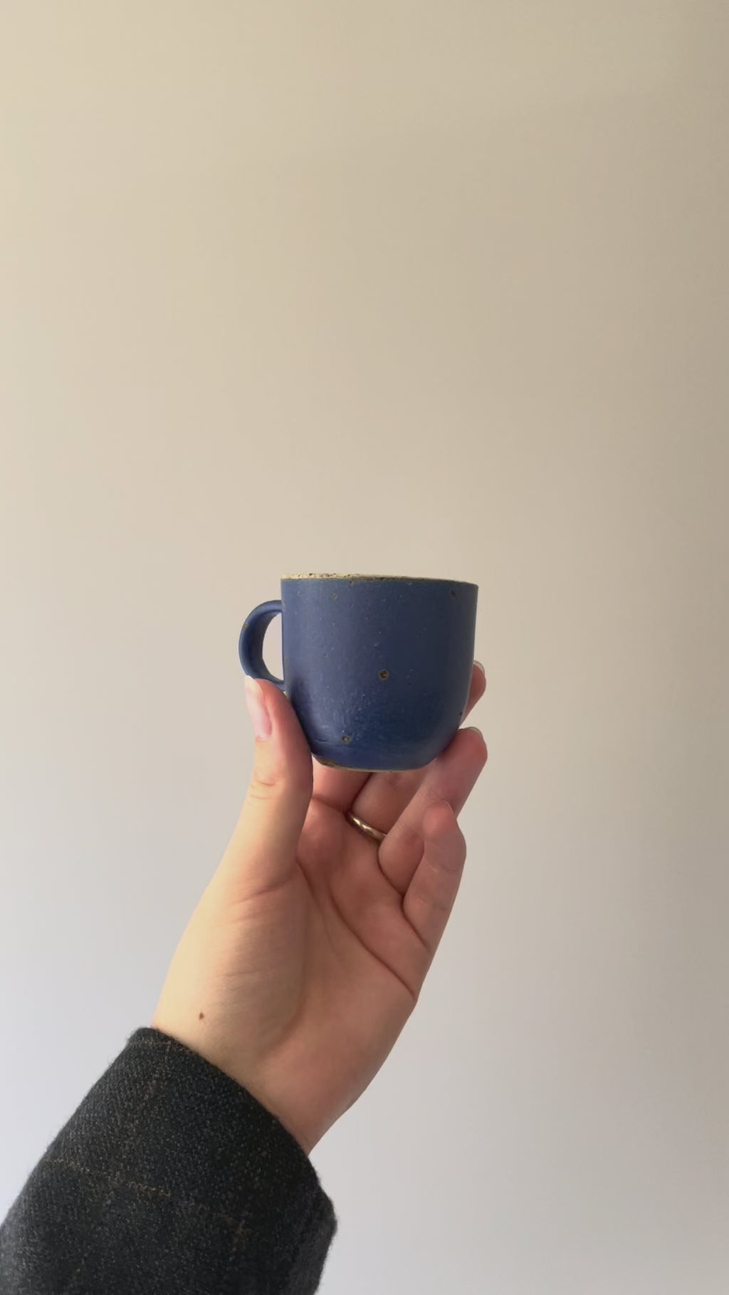 Anna Bystrup espressokop i blå farve 