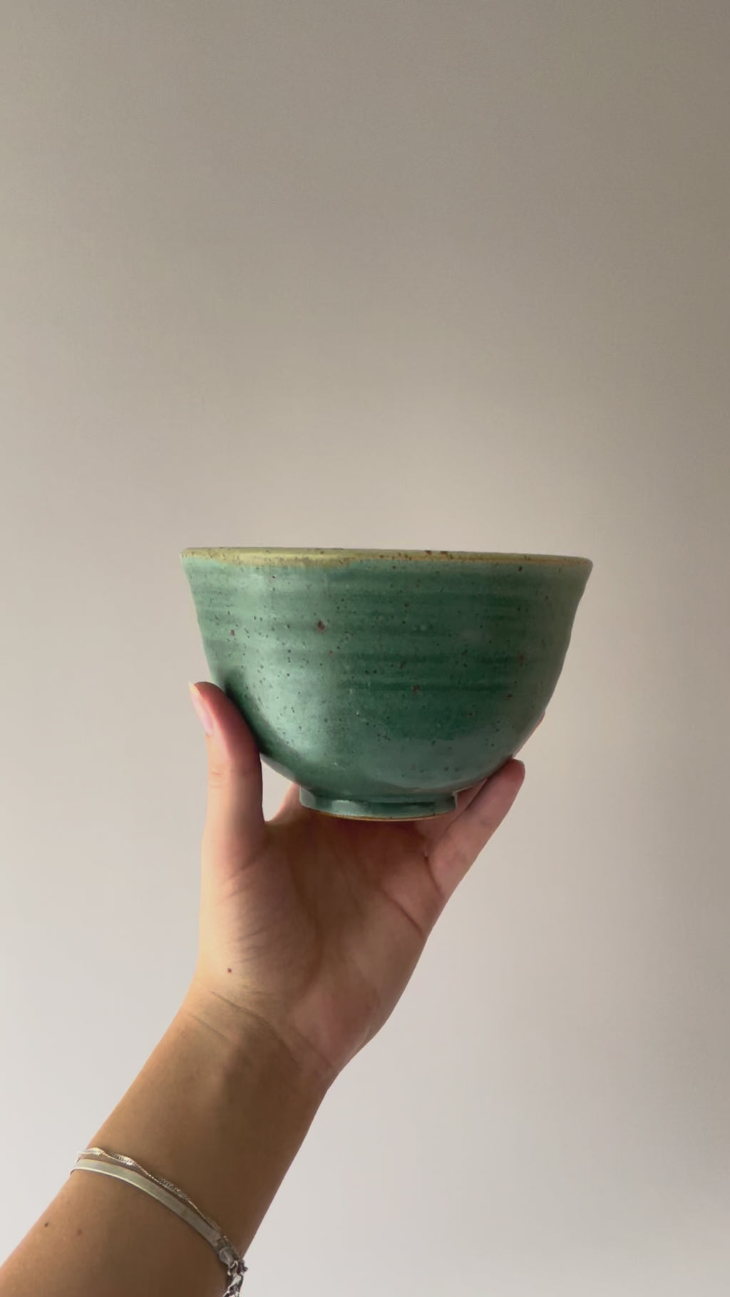 Anna Bystrup morgenmadsskål i grøn farve 