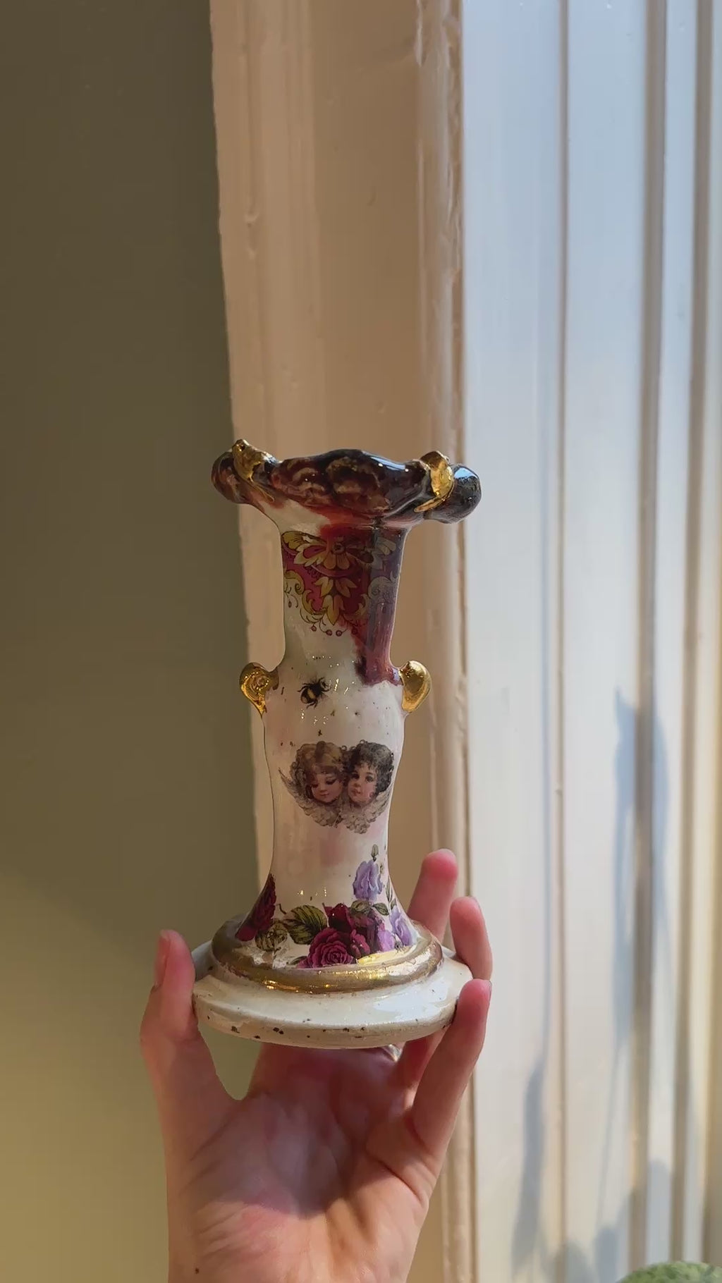 Lone Borgen lysestage i flotte farver