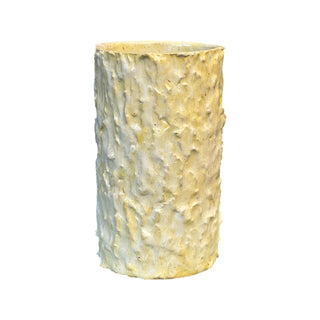 Stor gul cylinder vase set forfra