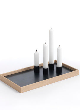 Candle tray - Eg / Sort