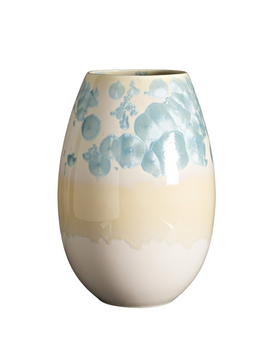 Crystal Vase - Large Lyseblå/Beige/Lyserød