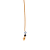 TicTac ørering m. lang kæde - Chalcedony og Lapis perle