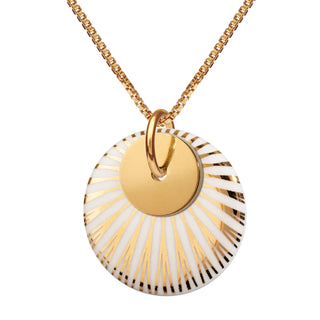 SPLASH duo halskæde - White/Gold