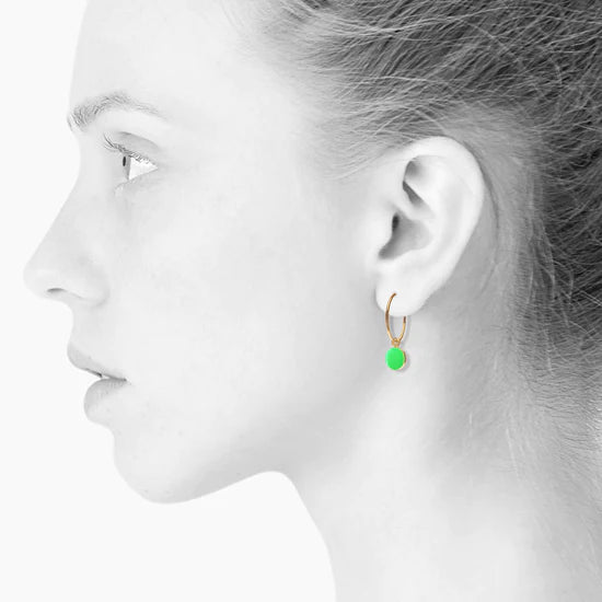 SPOT øreringe - Neon Green