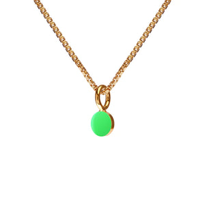 SPOT TINY halskæde - Neon Green