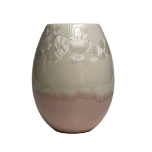 Crystal Vase - Small Hvid/Lyserød